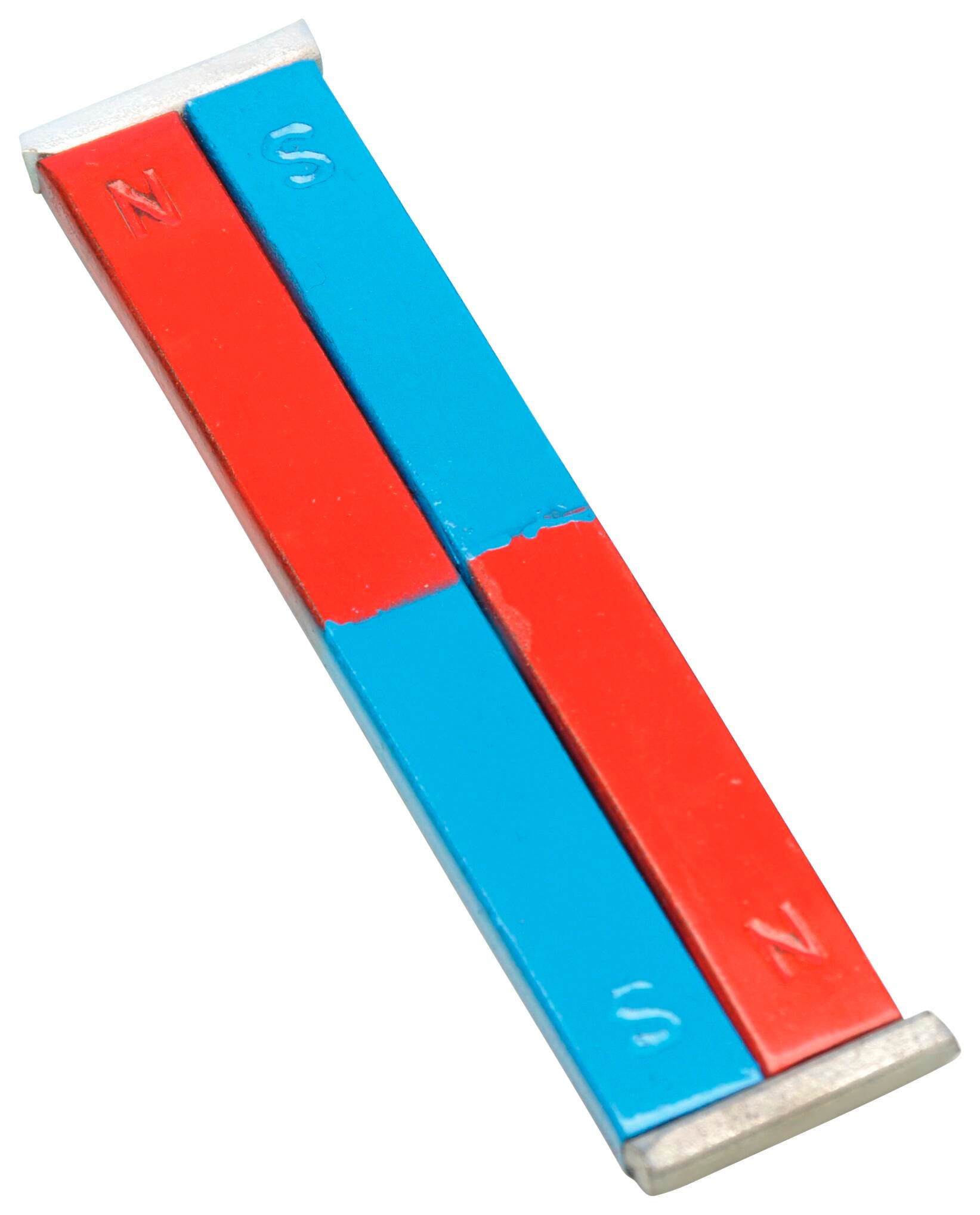 Painted Blue And Red Bar Magnets